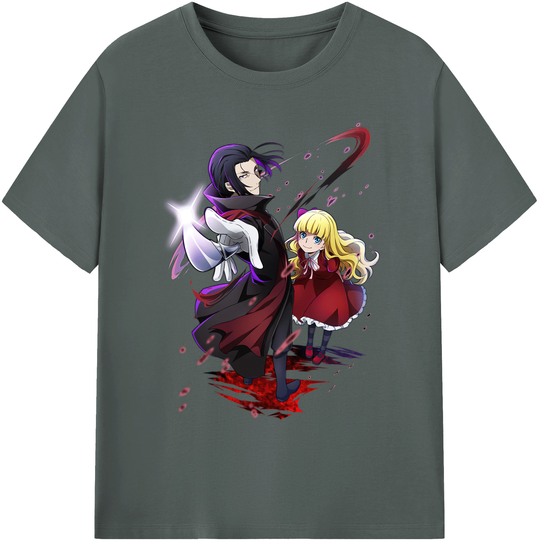 （画像用） 文豪ストレイドッグス Bungo Stray Dogs 綿100％ メンズ半袖Tシャツ｜肌触りやわらか＆通気性